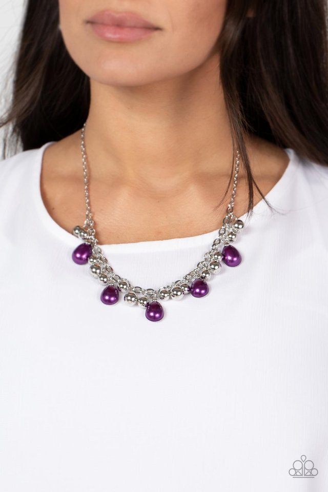 Party Favor - Purple - Paparazzi Necklace Image