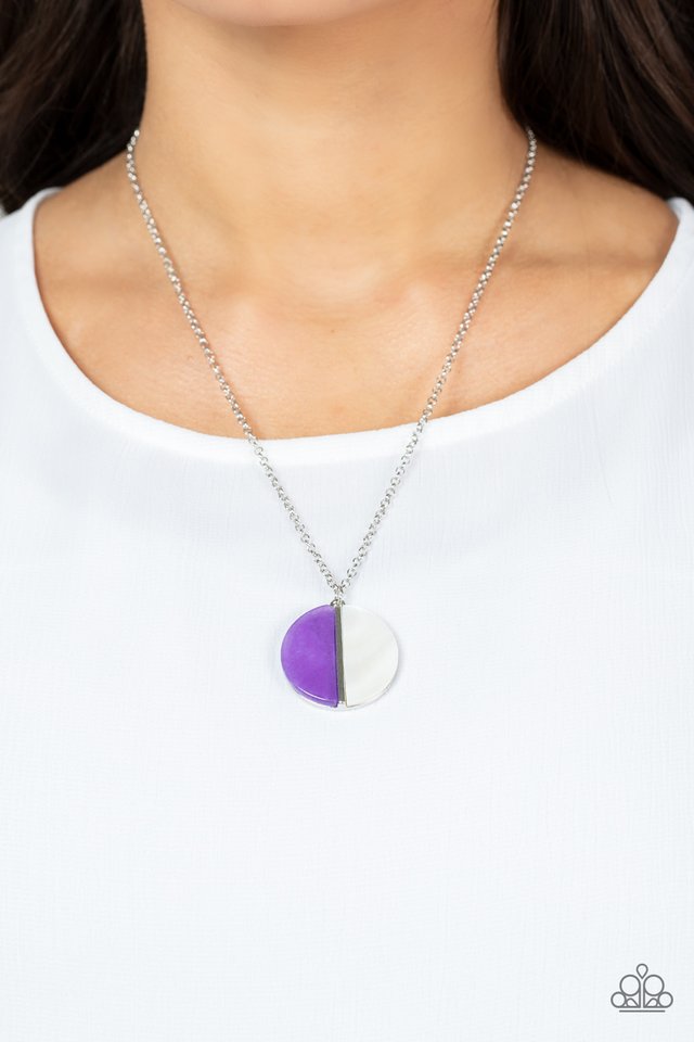 ​Elegantly Eclipsed - Purple - Paparazzi Necklace Image