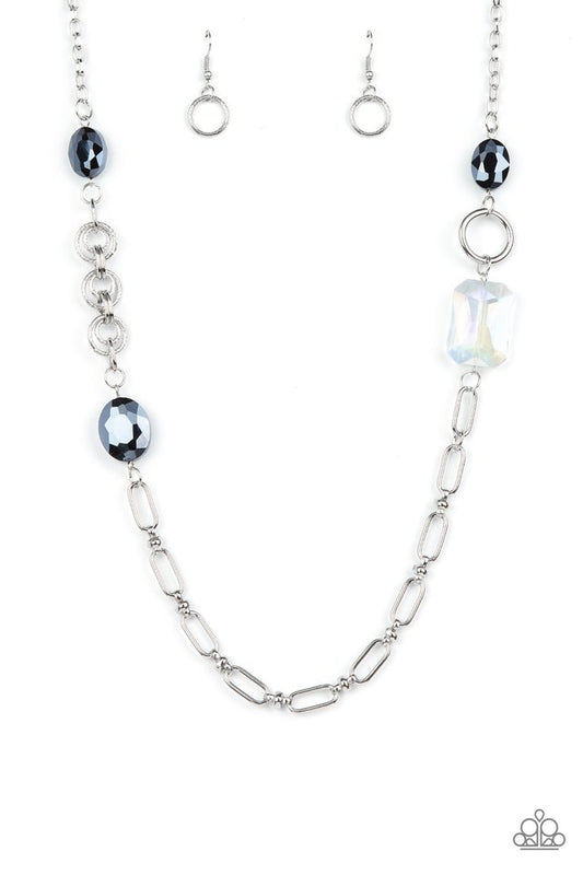 Famous and Fabulous - Blue - Paparazzi Necklace Image