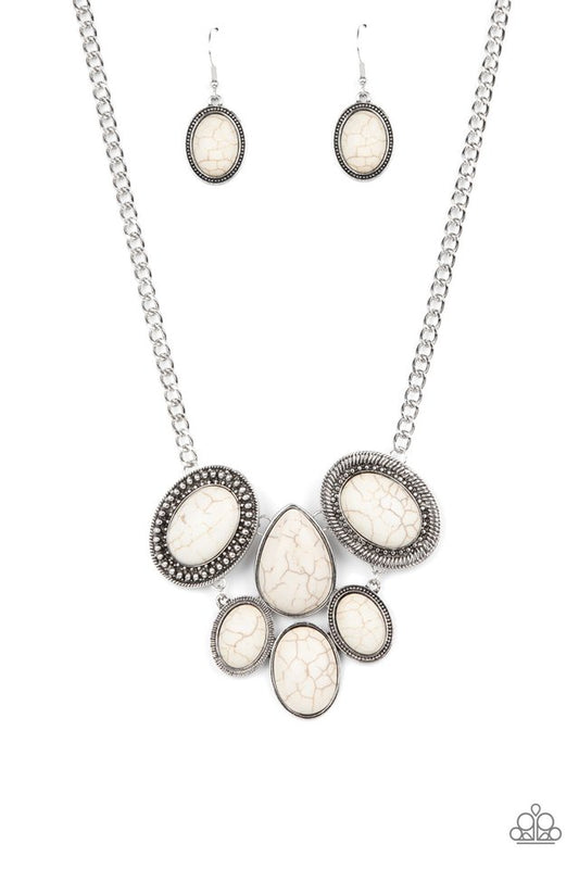 All-Natural Nostalgia - White - Paparazzi Necklace Image