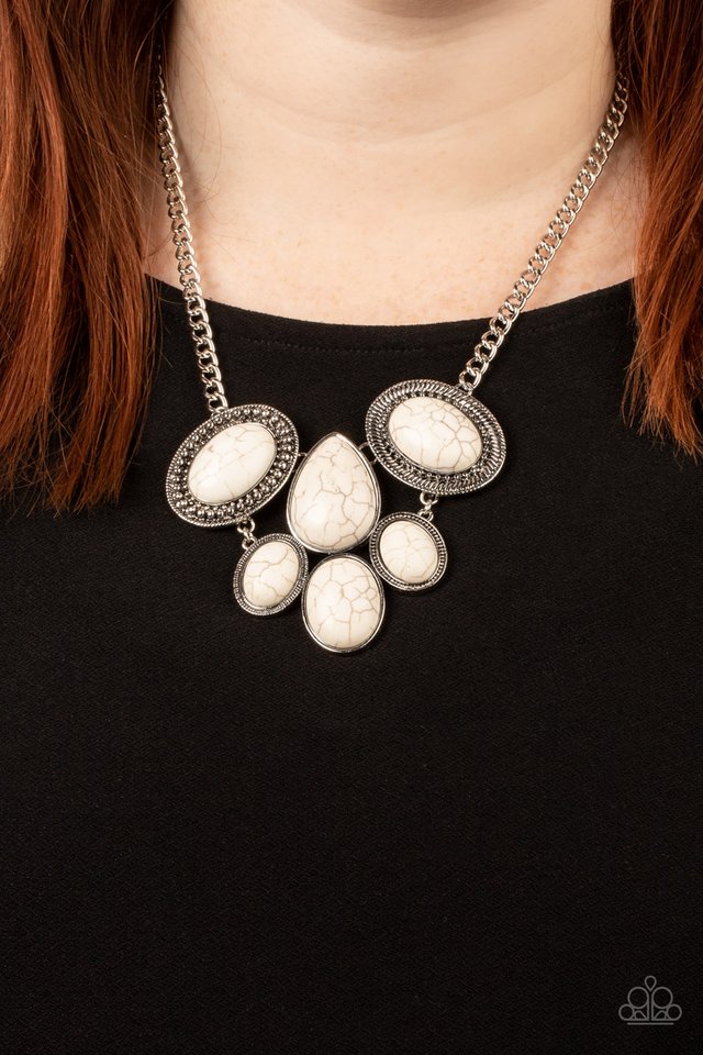 All-Natural Nostalgia - White - Paparazzi Necklace Image