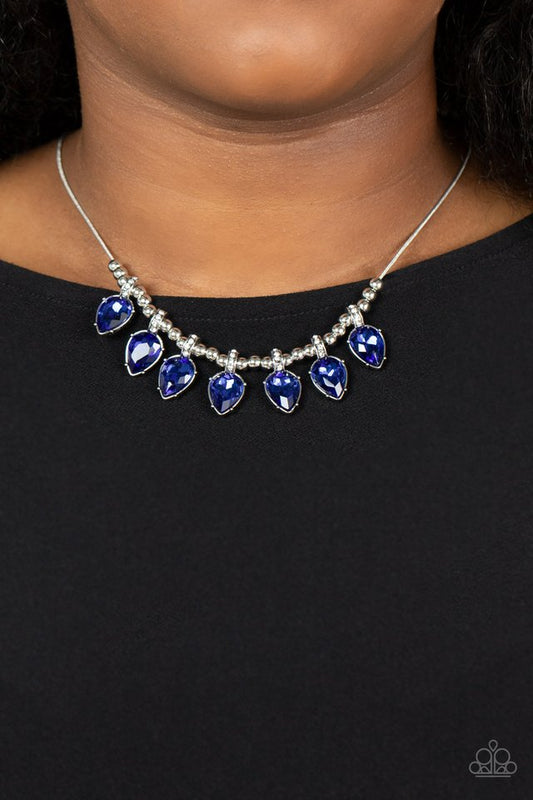 ​Crown Jewel Couture - Blue - Paparazzi Necklace Image