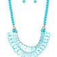 All Across the GLOBETROTTER - Blue - Paparazzi Necklace Image