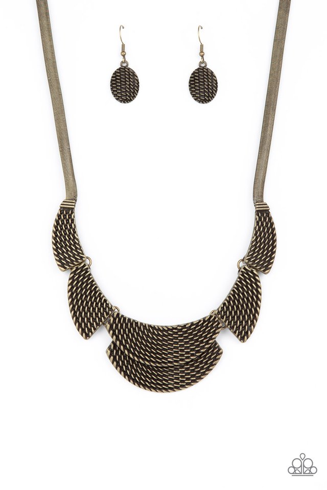 Empress Empire - Brass - Paparazzi Necklace Image