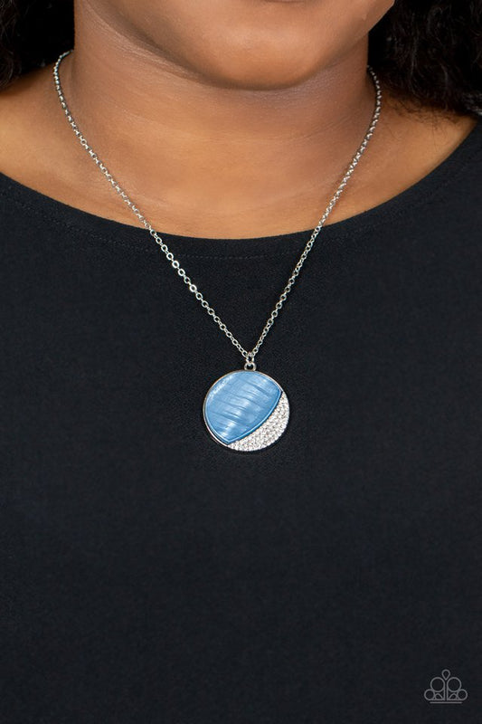 Oceanic Eclipse - Blue - Paparazzi Necklace Image