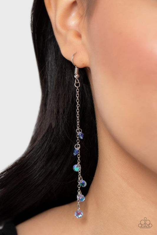 ​Extended Eloquence - Blue - Paparazzi Earring Image