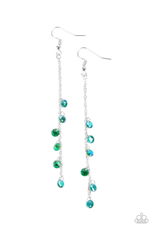 Extended Eloquence - Green - Paparazzi Earring Image