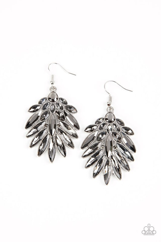 COSMIC-politan - Silver - Paparazzi Earring Image