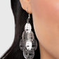 ​Cross It Off My List - Silver - Paparazzi Earring Image