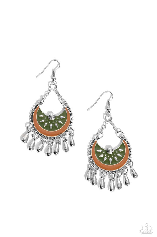 I Just Need CHIME - Green - Paparazzi Earring Image