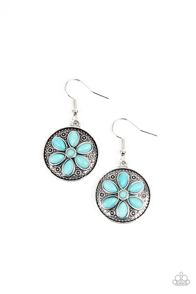 Saguaro Spring - Blue - Paparazzi Earring Image