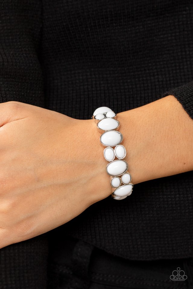 Tic Tac Dance - White - Paparazzi Bracelet Image