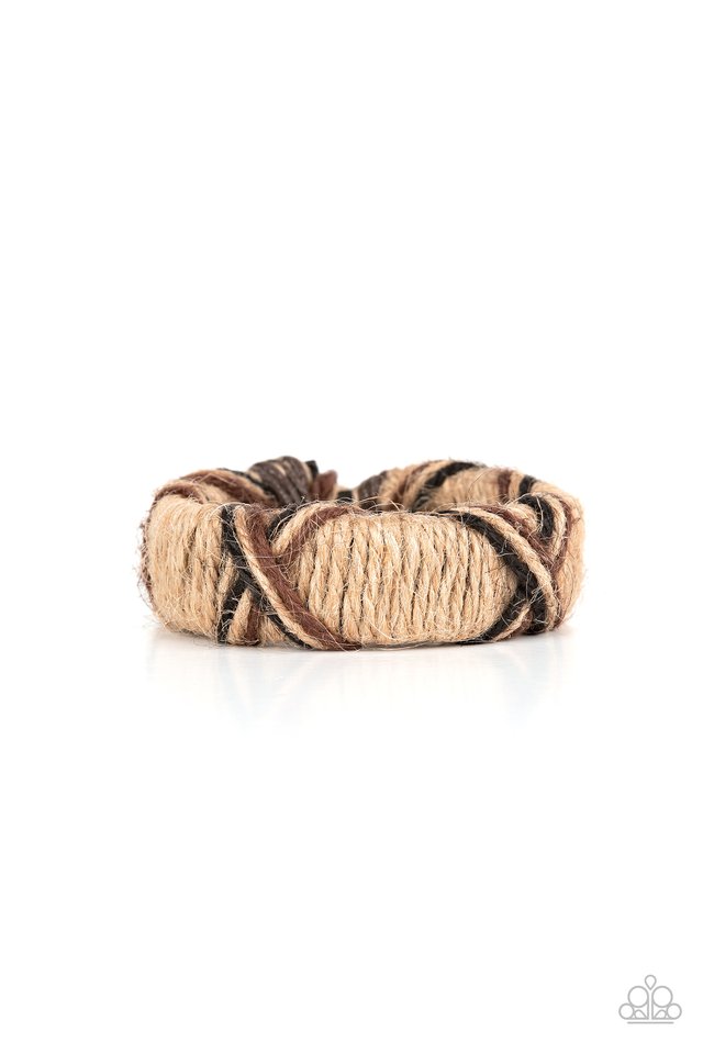 Survival of the Fittest - Brown - Paparazzi Bracelet Image