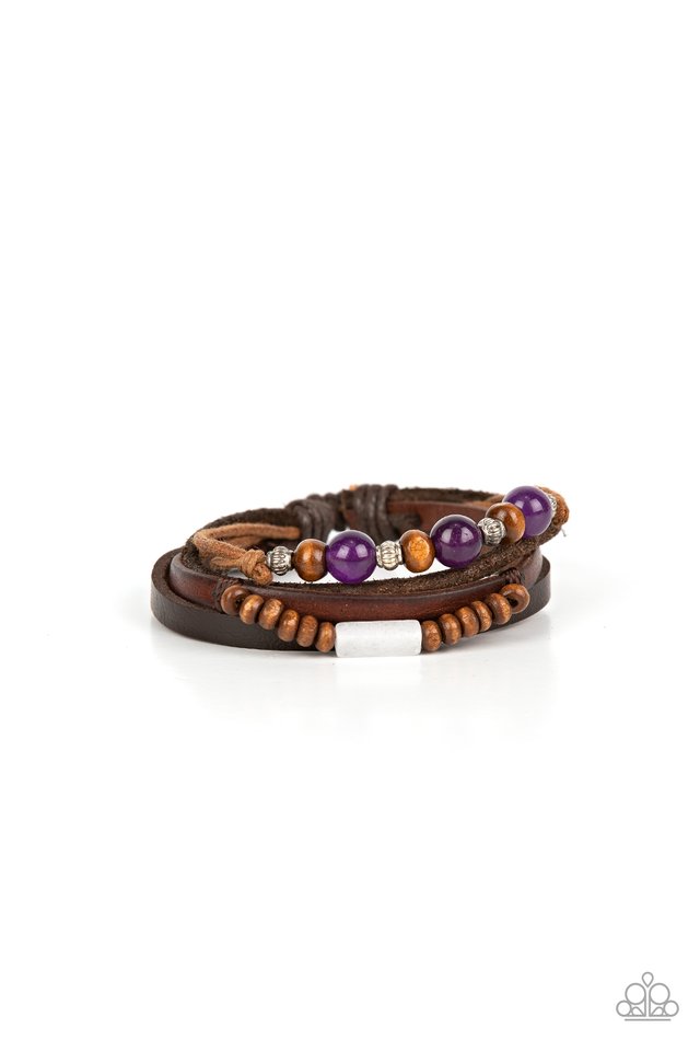 Public In-QUARRY - Purple - Paparazzi Bracelet Image