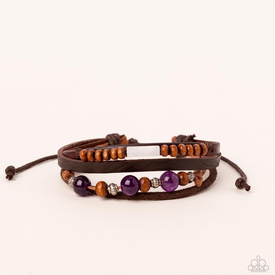 Public In-QUARRY - Purple - Paparazzi Bracelet Image