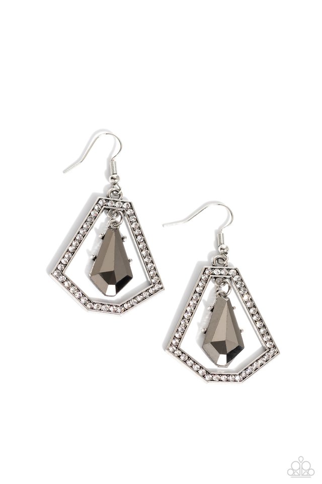 ​Poshly Photogenic - Silver - Paparazzi Earring Image