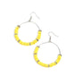 Loudly Layered - Yellow - Paparazzi Earring Image