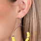 Loudly Layered - Yellow - Paparazzi Earring Image