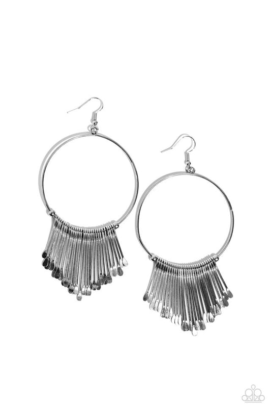 ​The Little Dipper - Silver - Paparazzi Earring Image