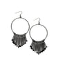 ​The Little Dipper - Black - Paparazzi Earring Image