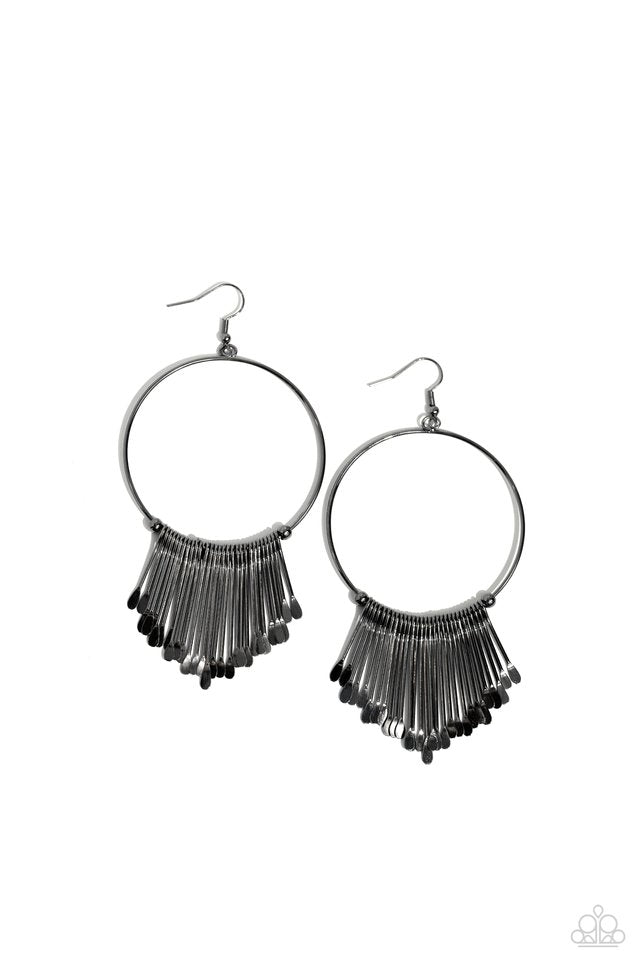 ​The Little Dipper - Black - Paparazzi Earring Image