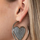 Smitten with You - Silver - Paparazzi Earring Image