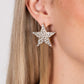 Superstar Solo - Gold - Paparazzi Earring Image