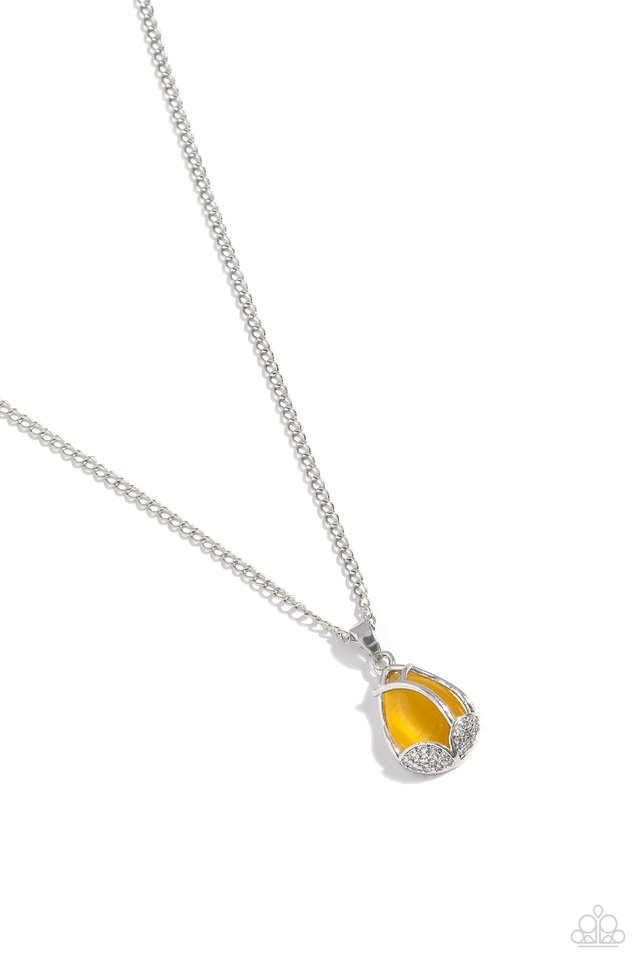 ​Top-Notch Trinket - Yellow - Paparazzi Necklace Image