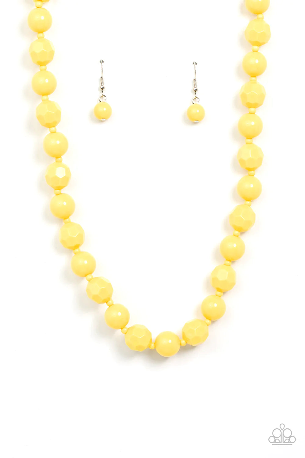 Paparazzi Necklace ~ Popping Promenade - Yellow