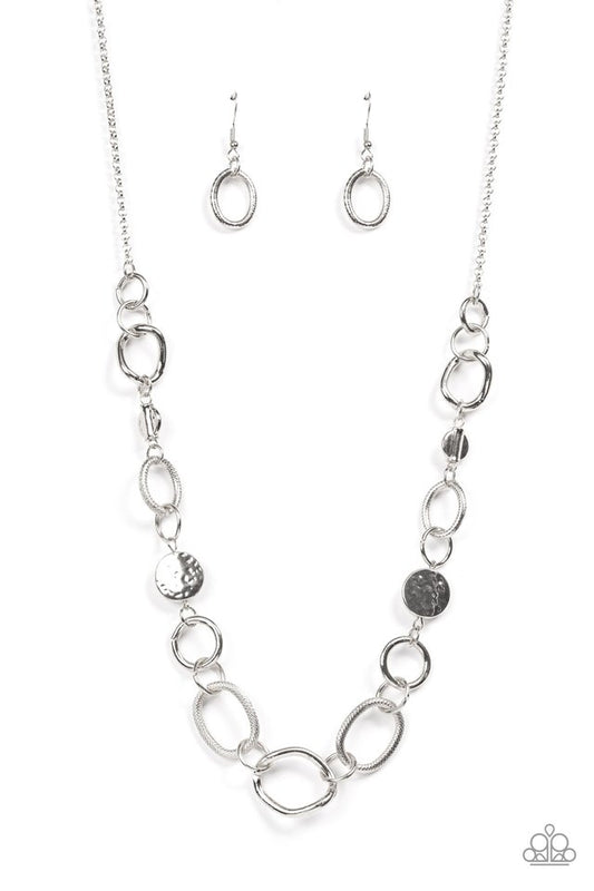 ​Industrial Intentions - Silver - Paparazzi Necklace Image