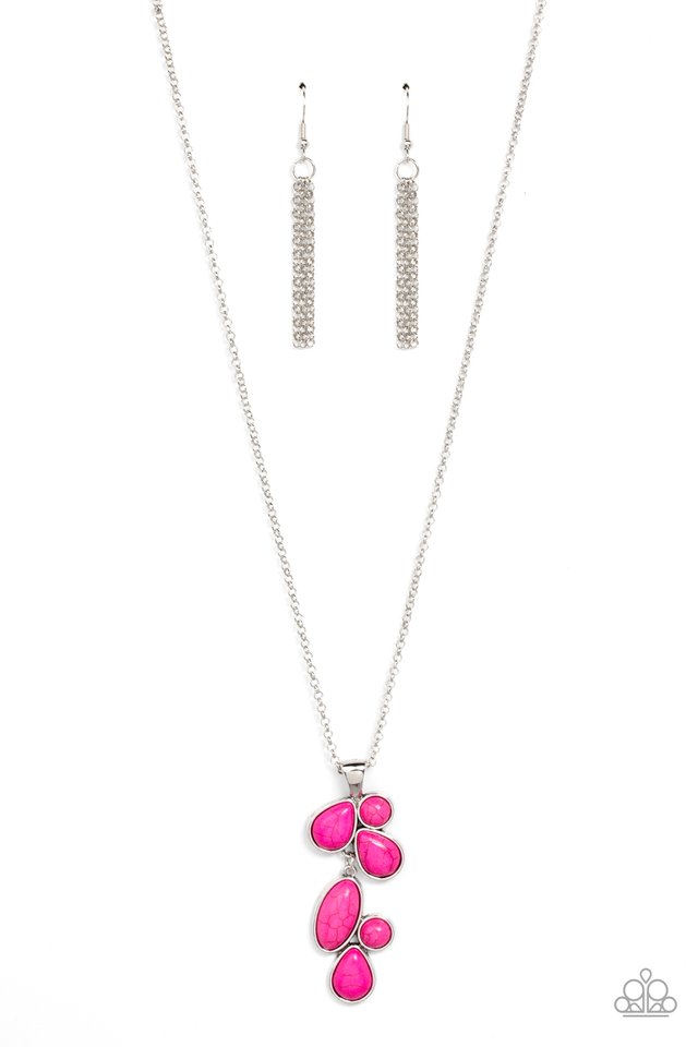 Wild Bunch Flair - Pink - Paparazzi Necklace Image