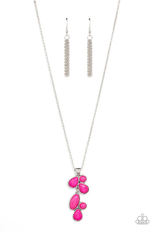 Wild Bunch Flair - Pink - Paparazzi Necklace Image