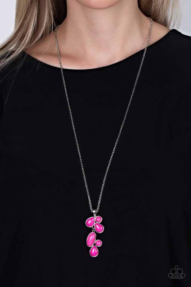 Wild Bunch Flair - Pink - Paparazzi Necklace Image