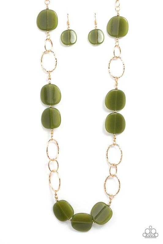 Posh Promenade - Green - Paparazzi Necklace Image