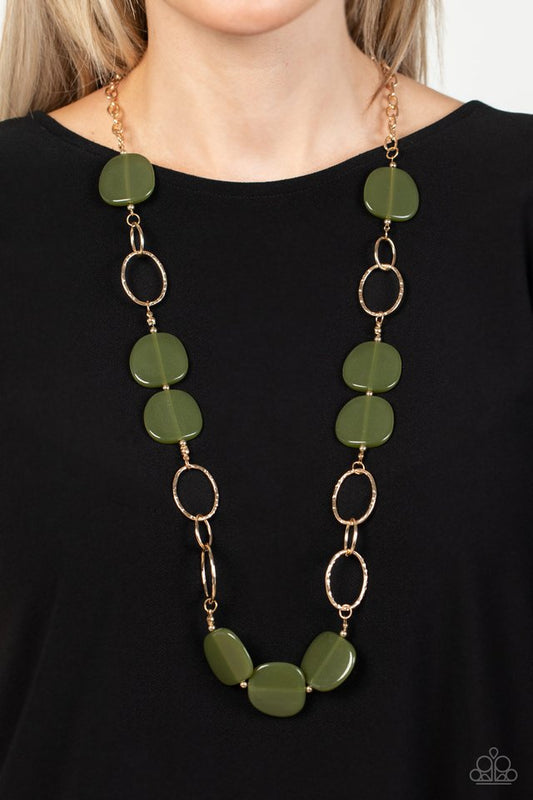 Posh Promenade - Green - Paparazzi Necklace Image