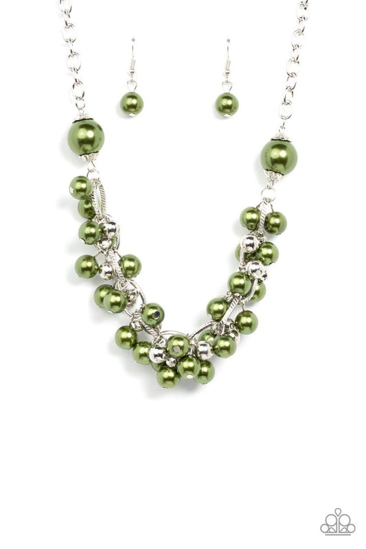 Party Crasher - Green - Paparazzi Necklace Image