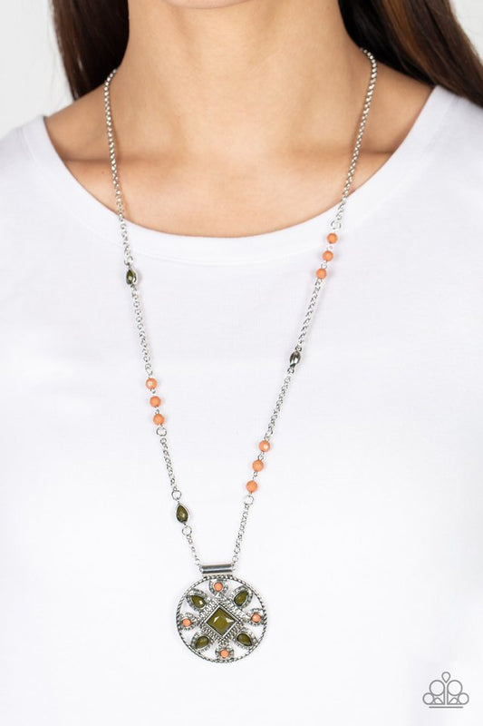 ​Sierra Showroom - Green - Paparazzi Necklace Image