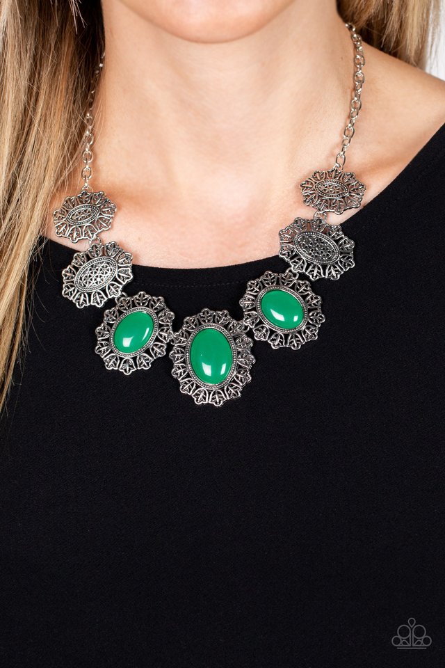 Forever and EVERGLADE - Green - Paparazzi Necklace Image