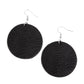 Leathery Loungewear - Black - Paparazzi Earring Image