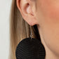 Leathery Loungewear - Black - Paparazzi Earring Image