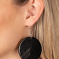 On the Edge of Edgy - Black - Paparazzi Earring Image