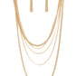 Top of the Food Chain - Gold - Paparazzi Necklace Image