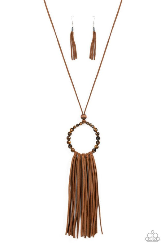Namaste Mama - Brown - Paparazzi Necklace Image