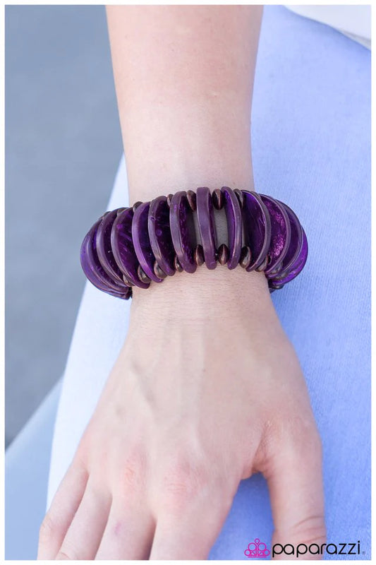 Paparazzi Bracelet ~ Days Of Summer - Purple