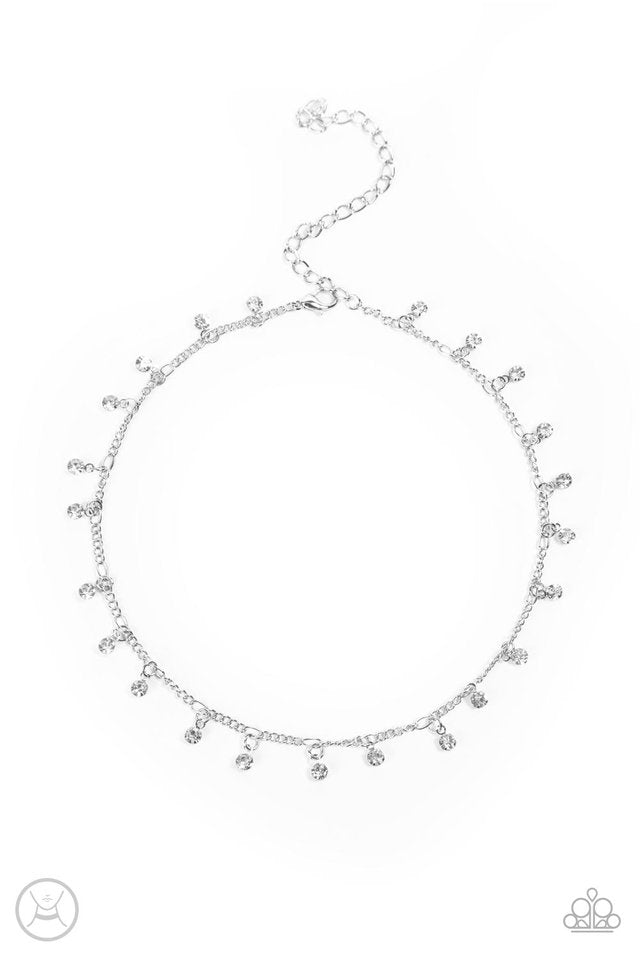 ​Bringing SPARKLE Back - White - Paparazzi Necklace Image