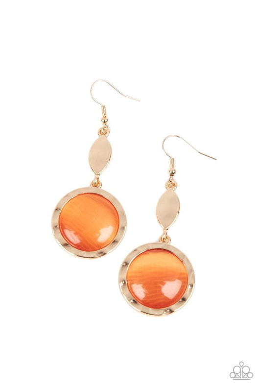 ​Magically Magnificent - Orange - Paparazzi Earring Image