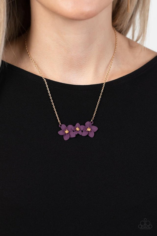 Petunia Picnic - Purple - Paparazzi Necklace Image