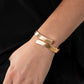 ​​Dare to Flare - Gold - Paparazzi Bracelet Image