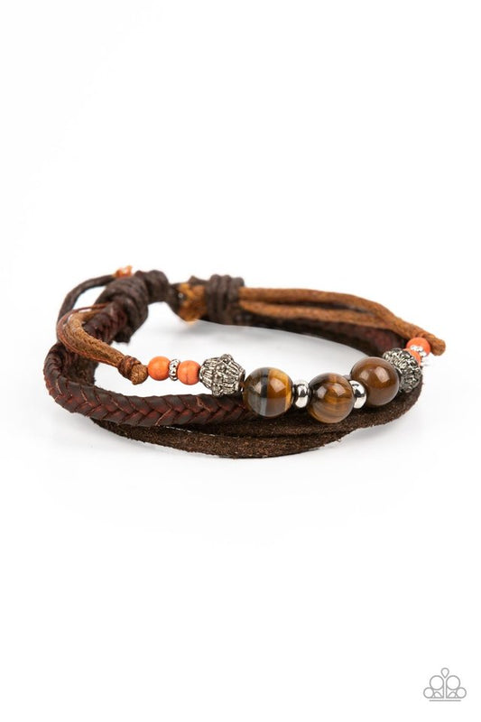 Tundra Tracker - Orange - Paparazzi Bracelet Image