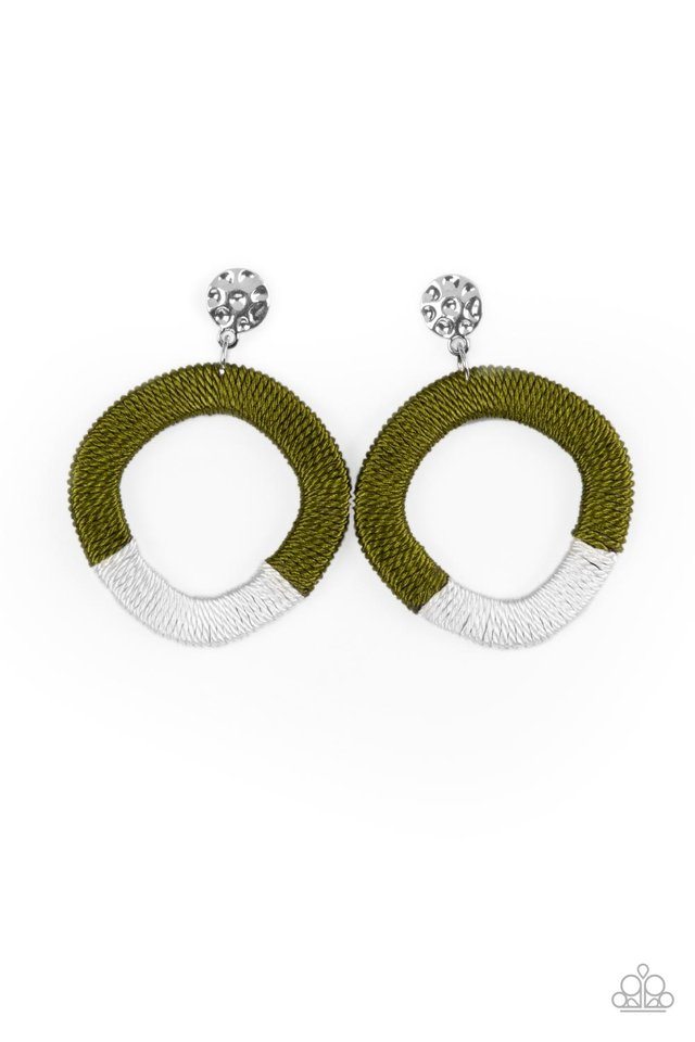 Thats a WRAPAROUND - Green - Paparazzi Earring Image